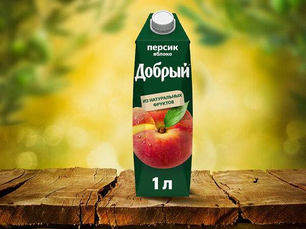 Евразия-Экспресс - Добрый нектар Персиково-Яблочный 1л