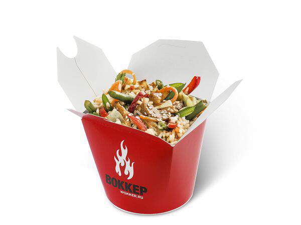 Воккер - Рис по-тайски с курицей