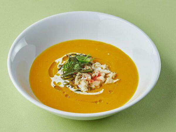 Osteria Mario - Тыквенный крем-суп с крабом