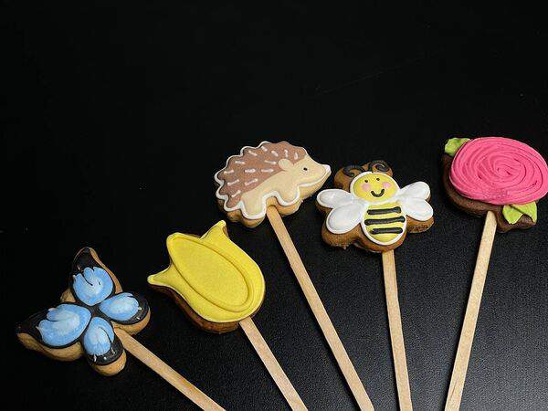 Пекарня Буханка - Печенье Весенний микс на палочке