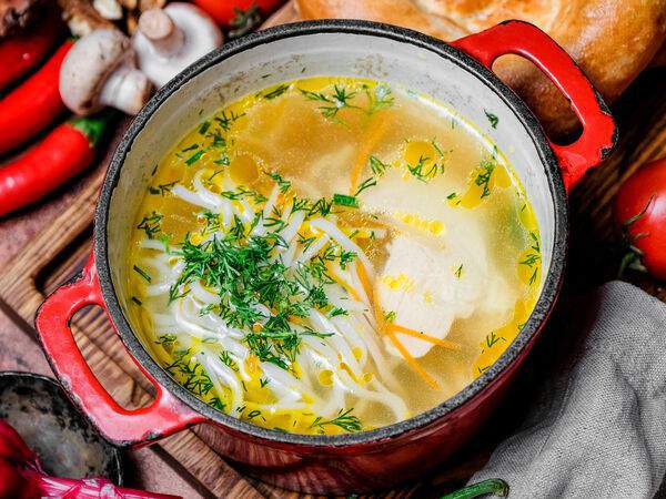 Бакладжан - Лапша куриная