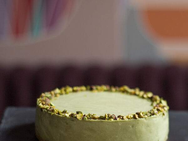 Золотой гребешок - Чизкейк фисташковый