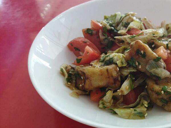 ПИЦЦЕТТО у Нас Natural сыр в пицце! - Паназиатский салат с обжаренными баклажанами