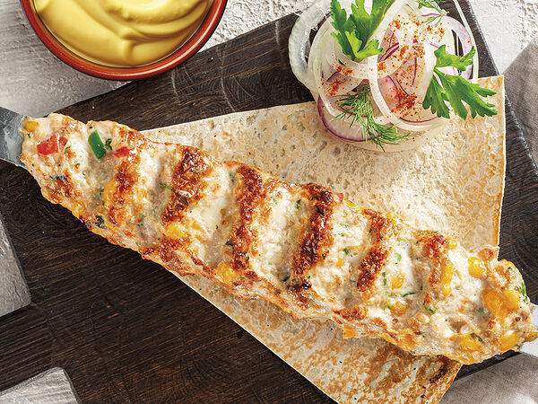 Урюк - Кебаб из цыпленка с сырным соусом