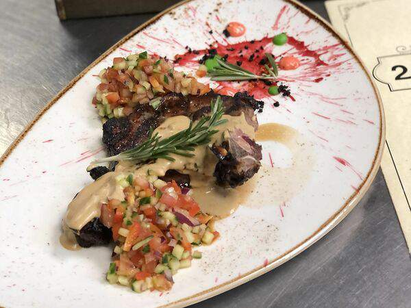 Ресторан 2Avenue - Стейк ковбой с овощами конкассе