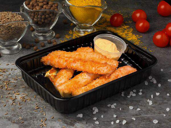 Микс - Куриные стрипсы с сырным соусом