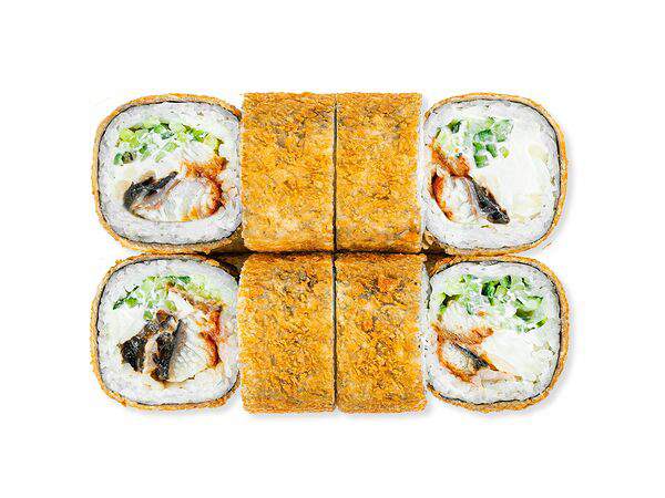 Белый рис - Унаги темпура