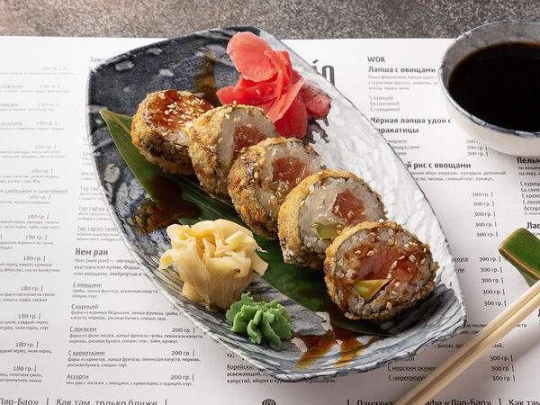 Tasty Box - Жаренный ролл с лососем и сыром