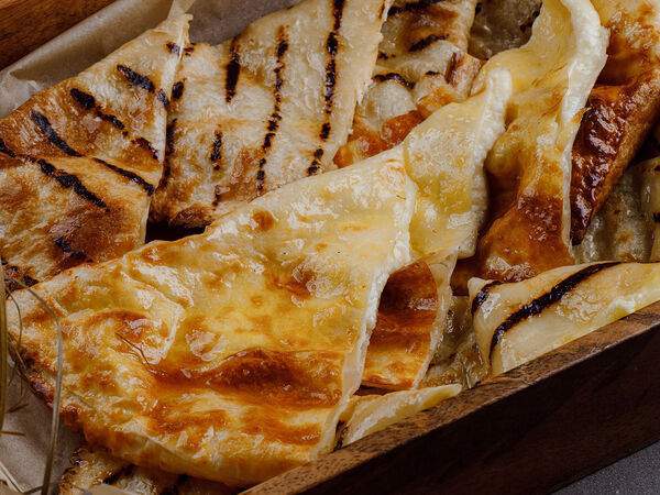 Gray Goose cafe - Лепешка с крабом и северным качком