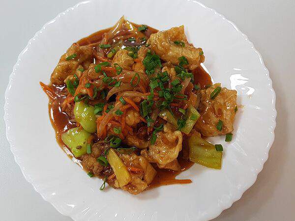 Аян - Курица в кисло-сладком соусе