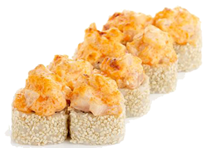 Суши-Сан & Пицца - Ролл с запеченной креветкой