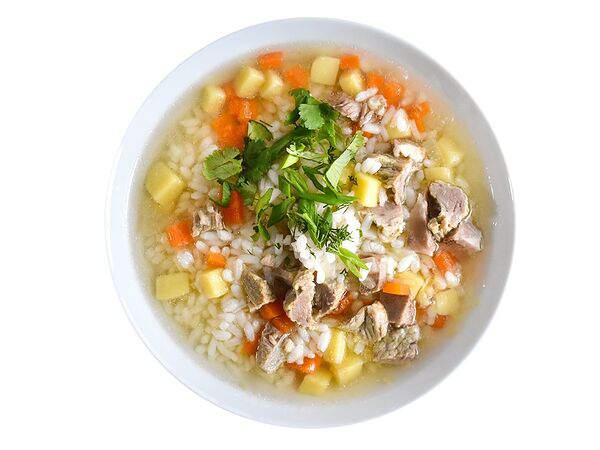 Дом еды - Суп из телятины, рисом и овощами