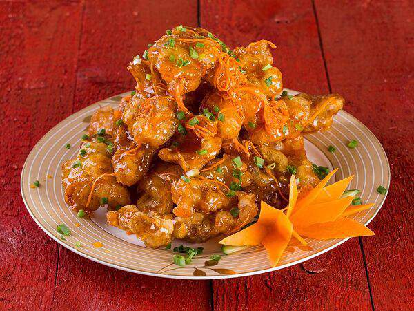 Девять драконов - Свинина в кисло-сладком соусе Габаджоу