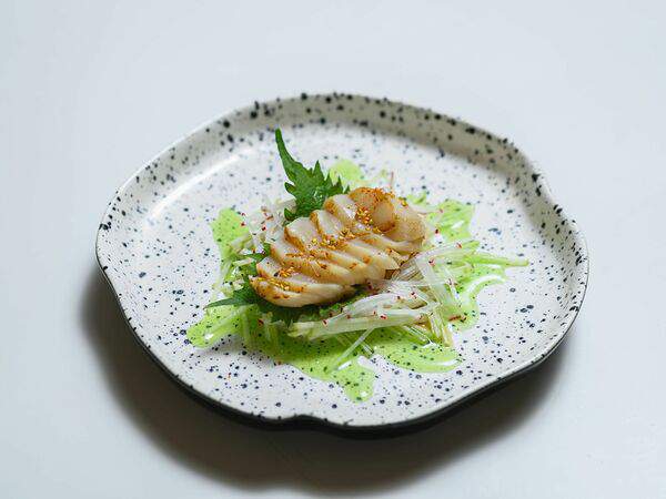 Under the sea - Морской гребешок с зеленым яблоком