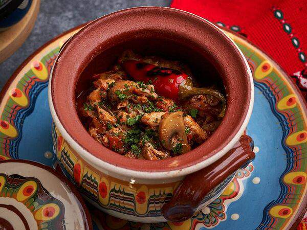 Булгур - Кавърма от свинско