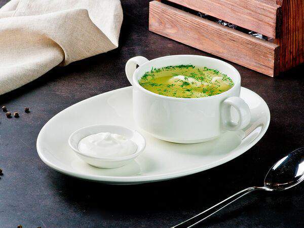 Грильяж - Пельмени куриные с бульоном