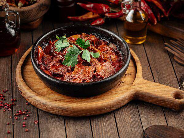 Ларисс Иванну Хачу! - Антрекот ягненка в соусе аджика