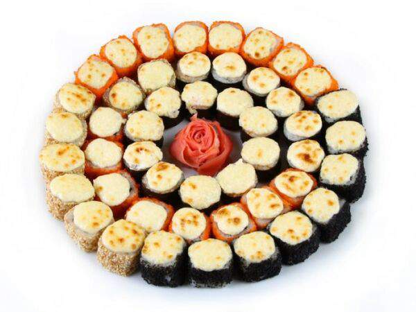 Траттория TiAmo - Сет Гурман из запеченных роллов