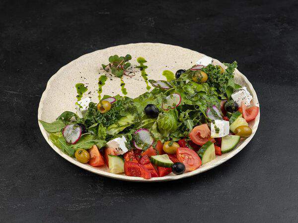 Театральный буфетъ - Салат Греческий с творожным сыром