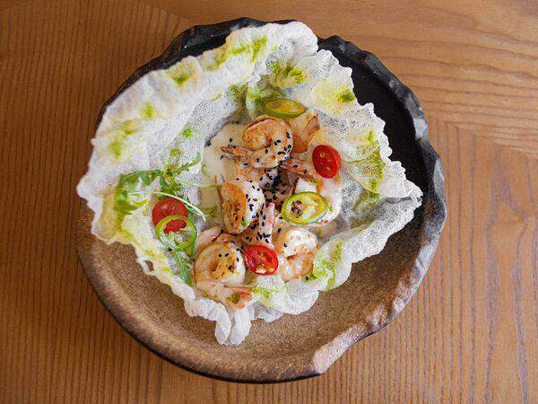 Birch - Креветки в сырном соусе