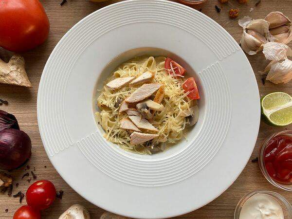 Two pizza - Паста с курицей и грибами