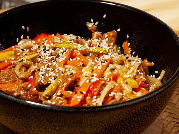 Go Vegan - Рис с сейтаном и терияки