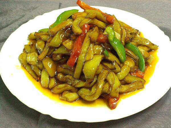 Лунзян - Баклажан жареный соломкой в кисло-сладком соусе