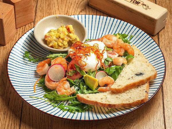 Рецептор - Фитнес пашот с креветками