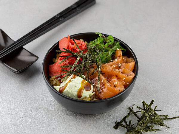 Супер пицца плюс - Салат-поке с лососем