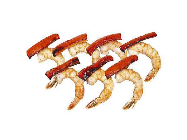 Ёлки-палки - Шашлык из креветок с болгарским перцем на углях