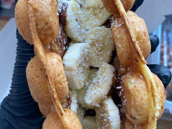 Hong Kong - Гонконгская вафля Nutella-Банан