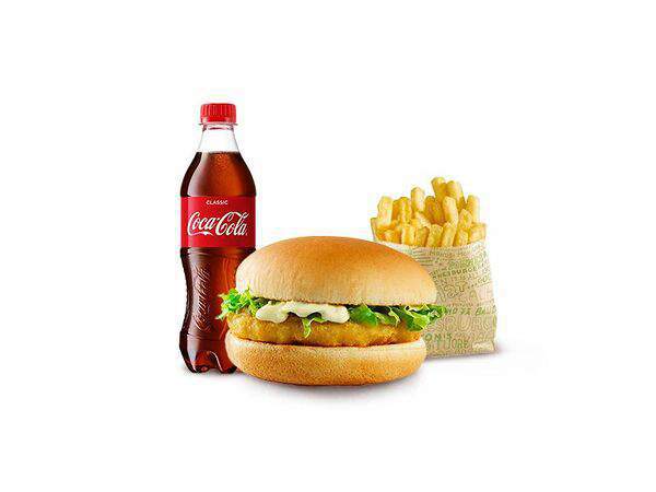 Hesburger - Большой комбо с Мини-чикенбургером