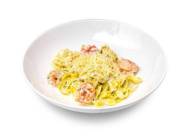 Грандъ буфетъ - Паста с креветками и сливочным песто
