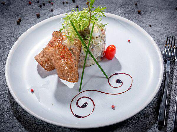 Новорижская застава - Салат Оливье с курицей