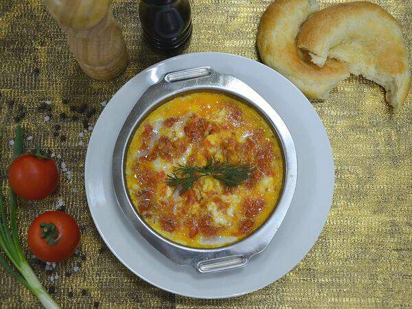 Восточная сказка - Омлет с помидорами