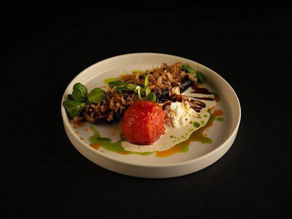 Vladbeef Bar - Печеные овощи со сметаной