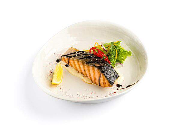 Гриль-бар Канистра - Стейк из семги на гриле