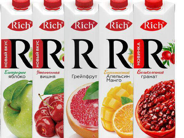 Залив - Сок Rich 1000 мл в ассортименте