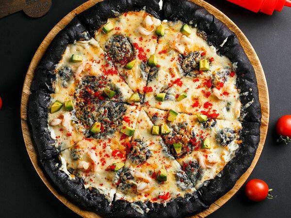 Б&Б Бар - Пицца Черная с креветками