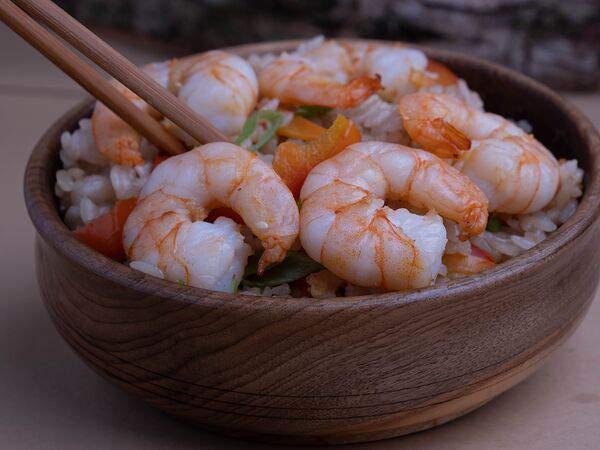 Сашидо - Вок Рис с креветками