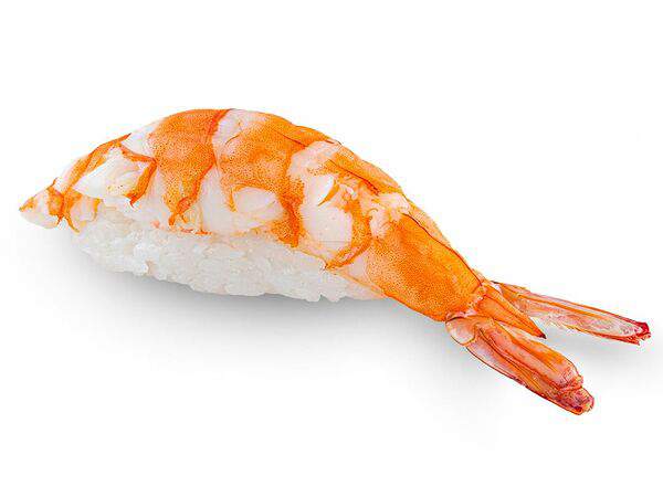 Белый рис - Суши с креветкой