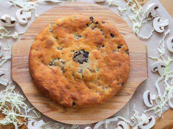 Город пирогов - Осетинский пирог с капустой и грибами