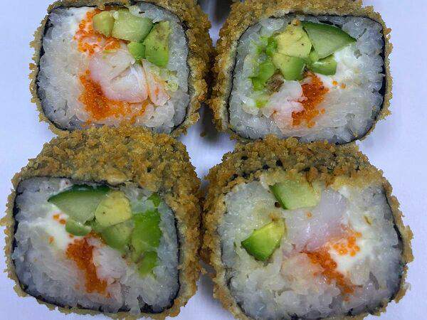 Время вкусных путешествий - Калифорния темпура-ролл с креветками