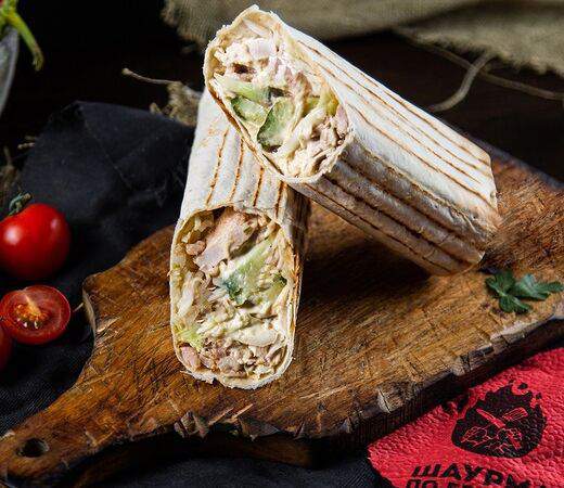 Шаурма по-братски - Гавайская с курицей дабл