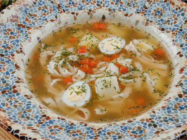 Дэда - Домашний куриный суп с лапшой