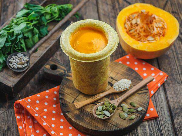 Супстанция - Тыквенно-кокосовый крем-суп в съедобном стакане