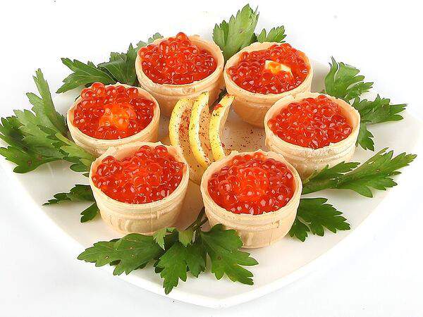 Кафе ной - Икра красная с маслом