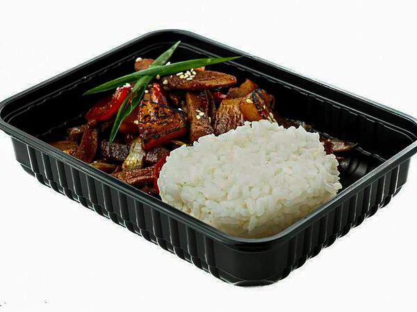 Gastro Pub Hooligans - Свинина в кисло-сладком соусе с рисом