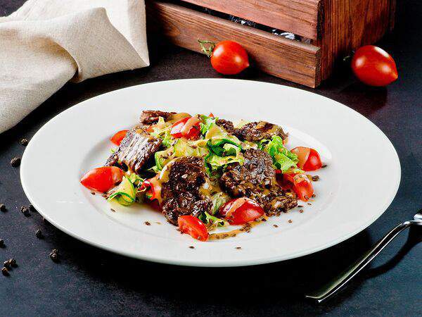 Грильяж - Салат Тёплый с телятиной