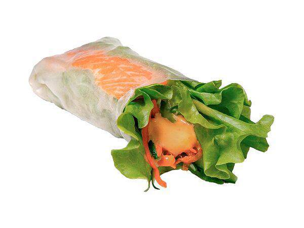Зелёный ролл - С семгой